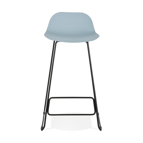 Plava bar stolica s crnim nogama Kokoon Sweet, Sedam visine 76 cm-image-4