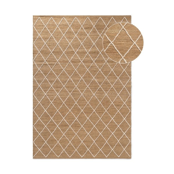 Ručno rađen juteni tepih u prirodnoj boji 160x230 cm Kunu – Hanse Home