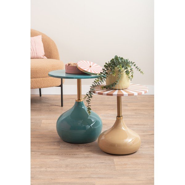Metalni okrugli pomoćni stol ø 41 cm Candy Swirl – Leitmotiv-image-1