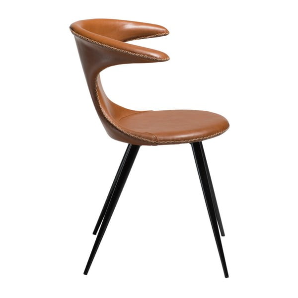Smeđa stolica od umjetne kože DAN-FORM Denmark Flair-image-3
