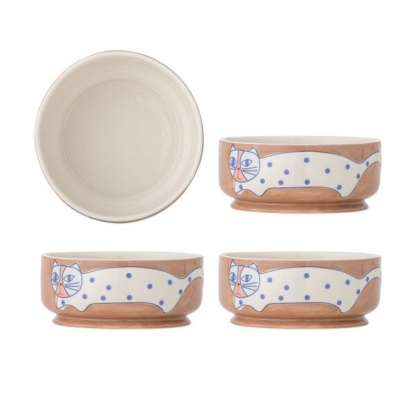 Svjetlo smeđe zdjelice u setu 4 kom od kamenine Missy – Bloomingville