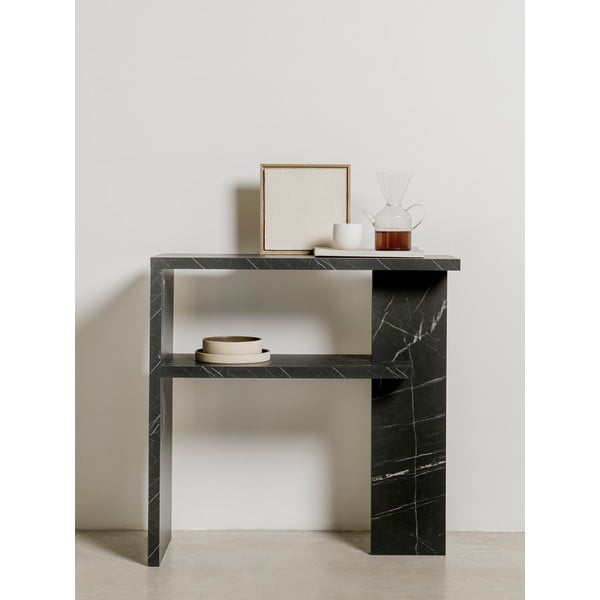 Crni konzolni stol 30x80 cm Dante - Really Nice Things-image-1