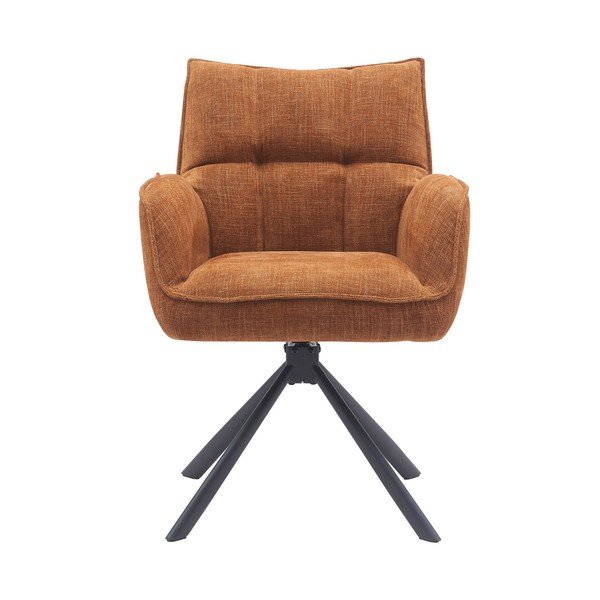 Narančaste podstavljene blagovaonske stolice u setu 2 kom Marilla – Unique Furniture-image-1