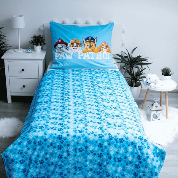 Pamučna dječja posteljina za krevet za jednu osobu sa svjetlećim efektom 140x200 cm Paw Patrol - Jerry Fabrics-image-2
