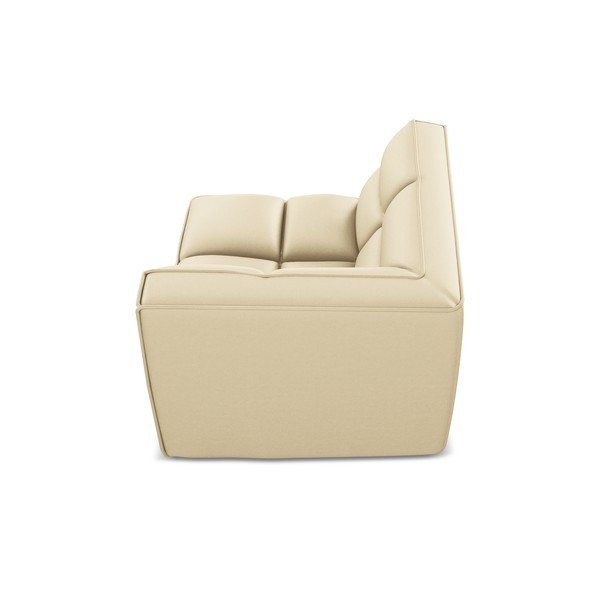 Krem modularna sjedeća garnitura od imitacije kože Kalai – Makamii-image-3