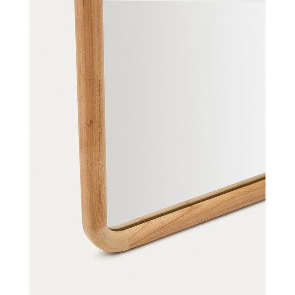 Zidno ogledalo s okvirom od masivnog drveta 55x155 cm Milsa – Kave Home-image-4