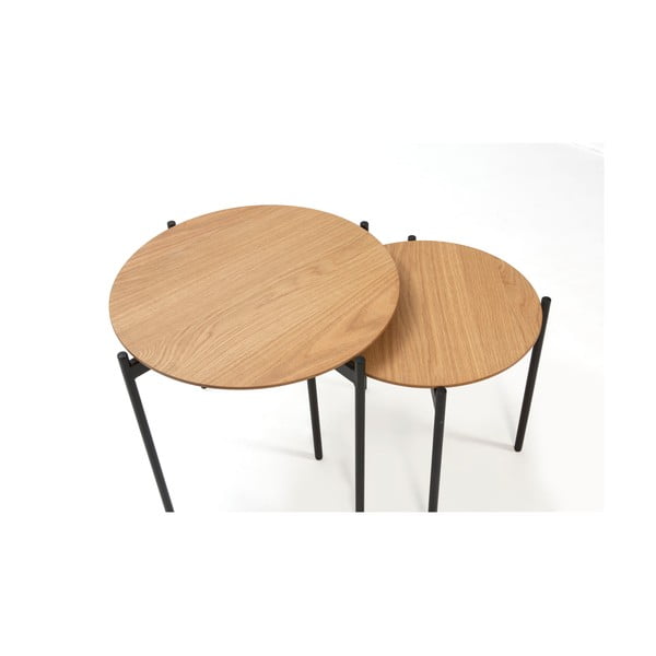 Set s 2 stolića za odlaganje s detaljima od drveta Marckeric Piera-image-3