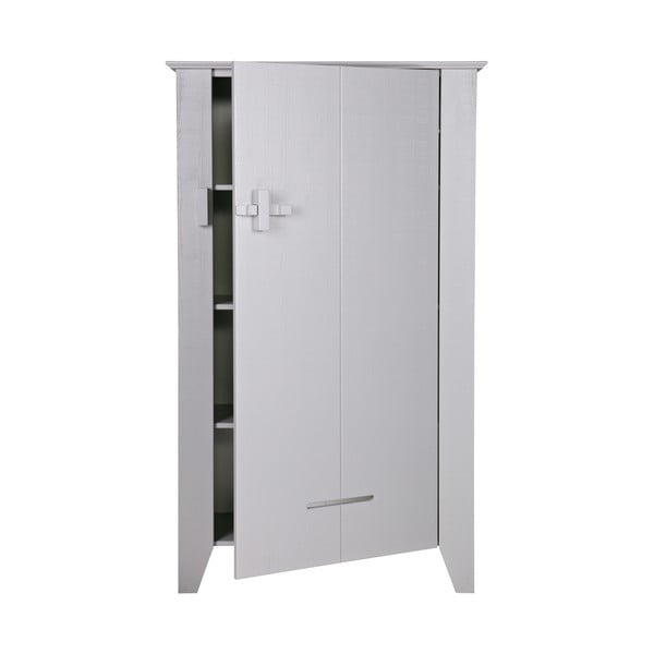 Sivi drveni ormarić WOOOD Gijs-image-2