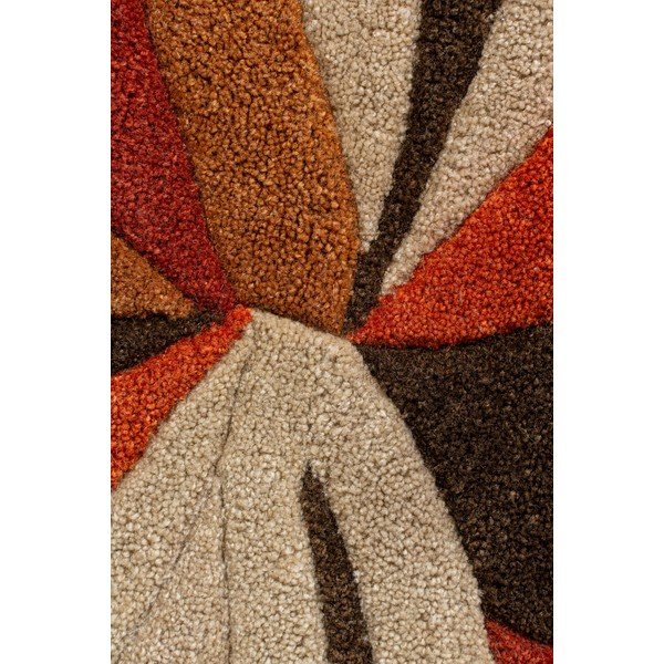 Narančasti tepih Flair Rugs Splinter, ⌀ 135 cm-image-1