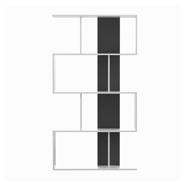 Bijela/crna biblioteka 89x165 cm Sigma – TemaHome