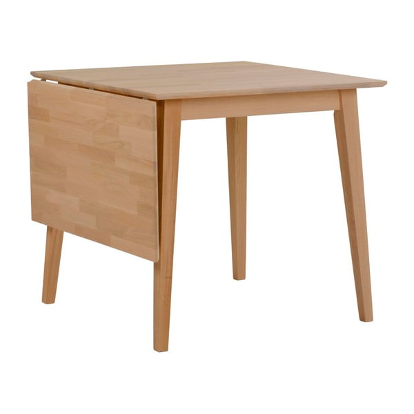 Rasklopivi blagovaonski stol od hrasta Rowico Mimi, 80 x 80 cm