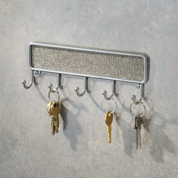 Metalna vješalica za ključeve iDesign Twillo, 21 x 14 cm-image-1