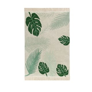 Zeleni/krem periv/ručno rađen pamučan dječji tepih 140x200 cm Tropical Green – Lorena Canals