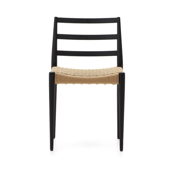 Crne/u prirodnoj boji blagovaonske stolice u setu 2 kom od punog hrasta Analy – Kave Home-image-3