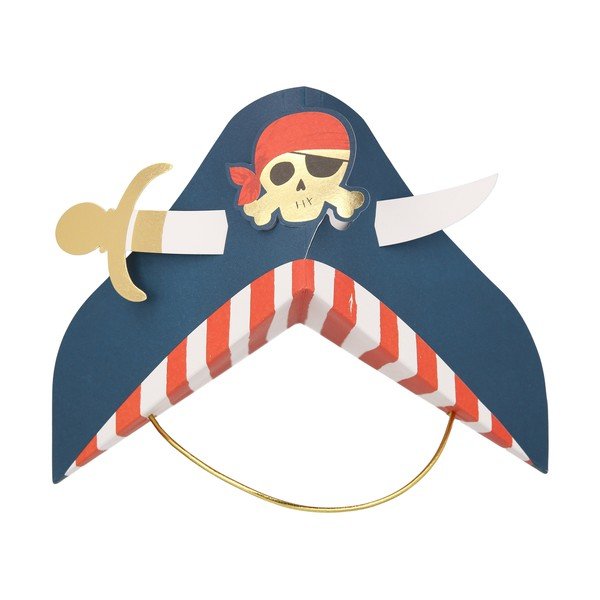 Papirnati šeširići u setu 8 kom Pirate – Meri Meri-image-4