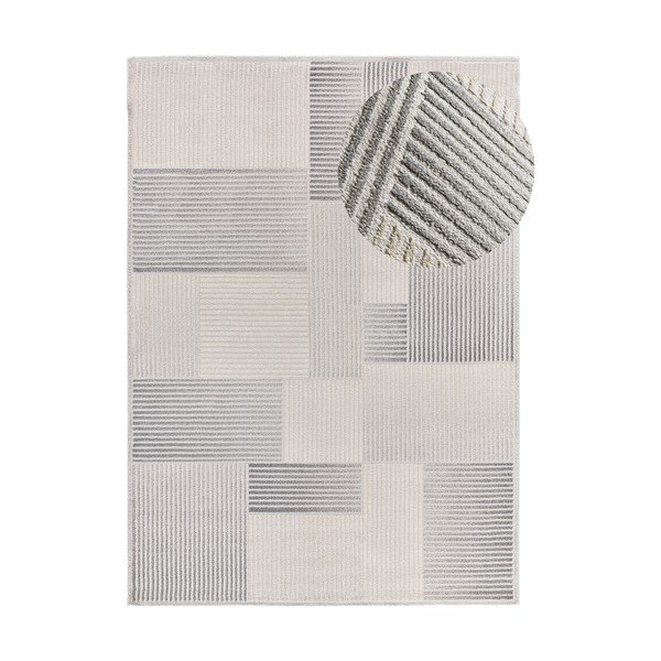 Svijetlo sivi/boje slonovače tepih 80x150 cm Baresa – Universal