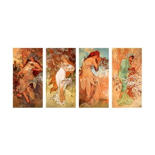 Reprodukcija slike Alfons Mucha - Pory Roku, 80 x 40 cm