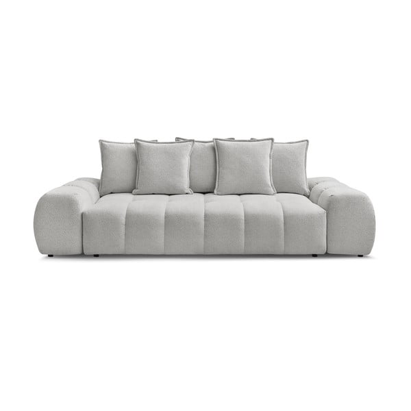 Svijetlo siva sofa od šenila 278 cm Everest – Bobochic Paris