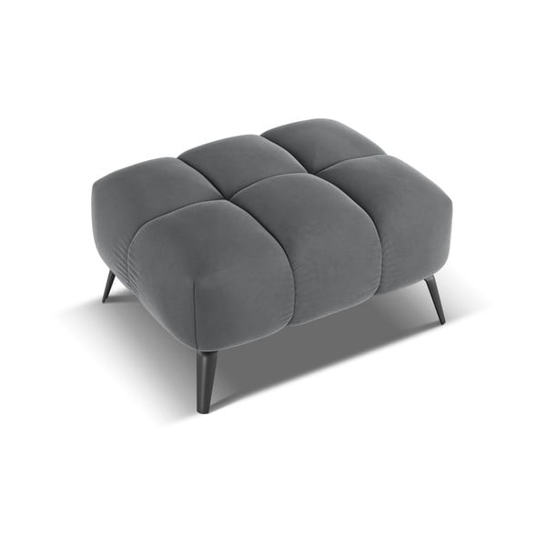 Sivi baršunast tabure Nalu – Makamii-image-3