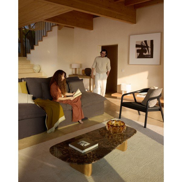 Ručno oslikana slika s okvirom/na platnu 100x100 cm Arilan – Kave Home-image-1