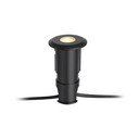 Crna ugradbena svjetiljka Markslöjd Garden 24 Decklight, ø 60 mm