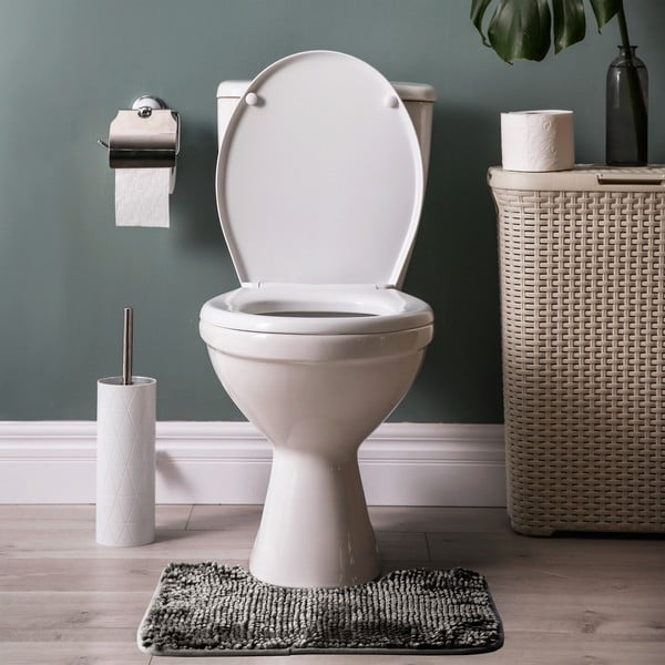 Tamno sive kupaonske prostirke u setu 2 kom za WC 80x50 cm Bati – Restilo-image-2