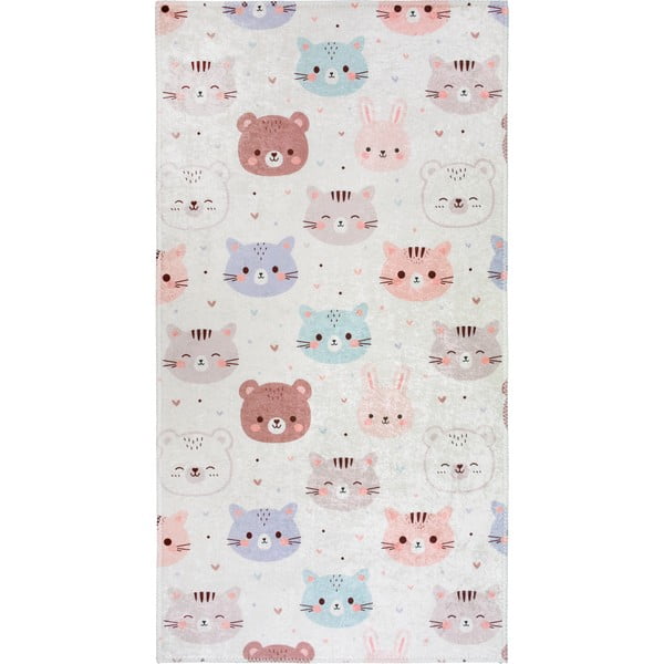 Periv dječji tepih boje slonovače 160x230 cm Cute Animals – Vitaus