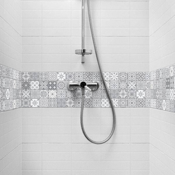 Set od 6 zidnih samoljepljivih naljepnica Ambiance Stickers Friezes Tiles Lia, 5 x 30 cm-image-3