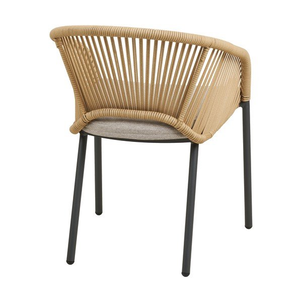 Bež metalna/podstavljena vrtna stolica Novella – House Nordic-image-4