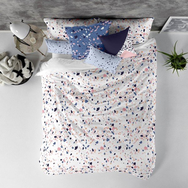 Pamučni prekrivač za poplun Blanc Terrazzo, 140 x 200 cm-image-2