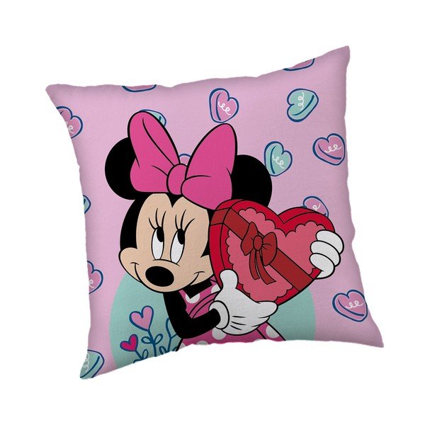 Dječji jastuk od flisa 40x40 cm Minnie "Purple" – Jerry Fabrics