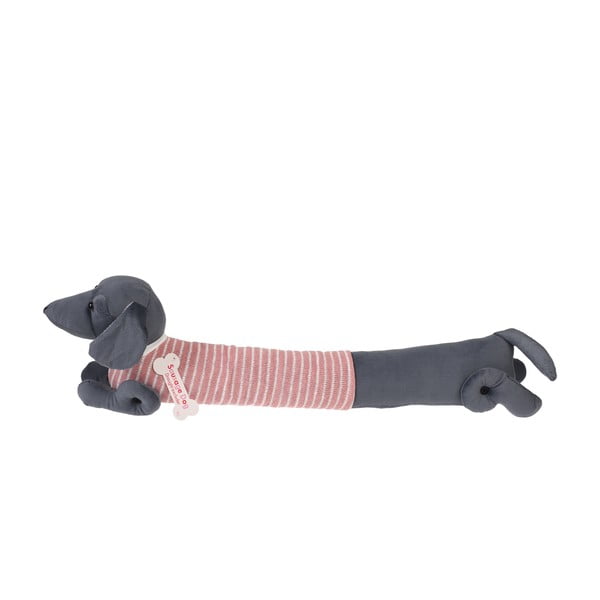 Ružičasta/siva zaštita za vrata od propuha 17x76 cm Sausage Dog – Rex London-image-4