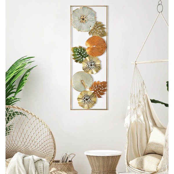 Metalni zidni ukras 31,5x90 cm Leaf – Mauro Ferretti-image-1