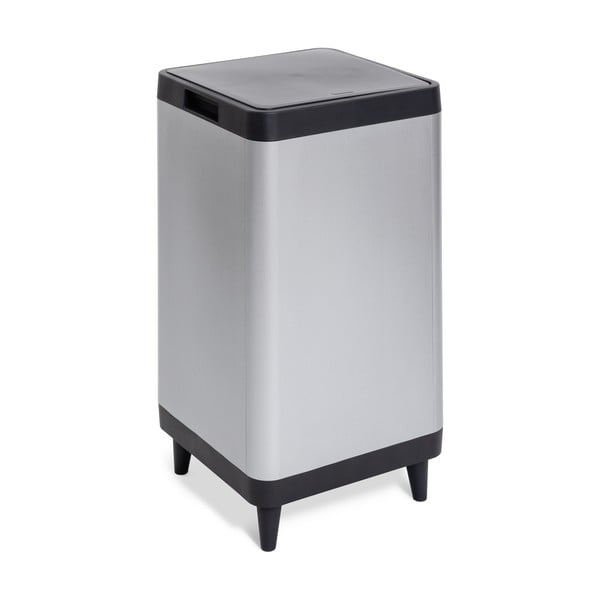 Plastična kanta za smeće na dodir u srebrnoj boji 80 l Berlino – DEA HOME