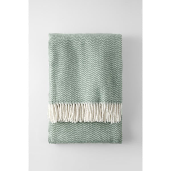 Svijetlozeleni pokrivač udio pamuka Euromant Skyline, 140 x 180 cm