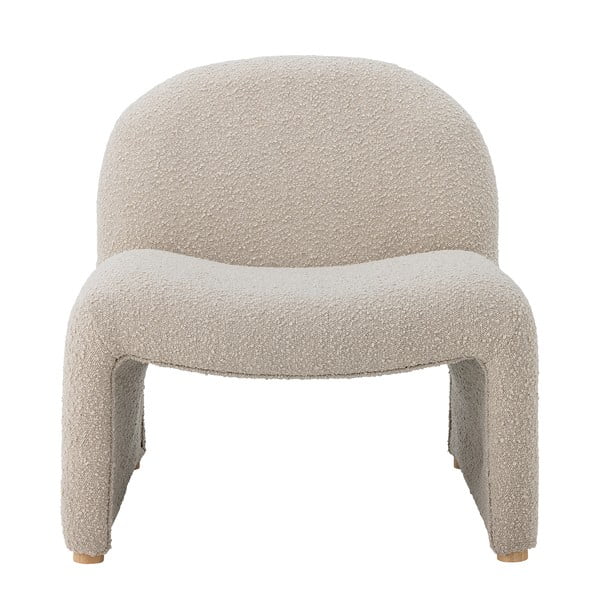 Krem fotelja od bouclé tkanine Neel – Bloomingville-image-2