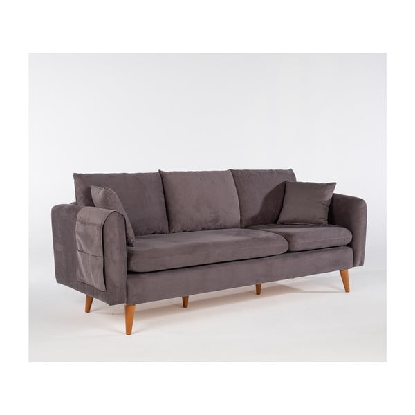Tamno siva sofa 215 cm Sofia – Balcab Home-image-2