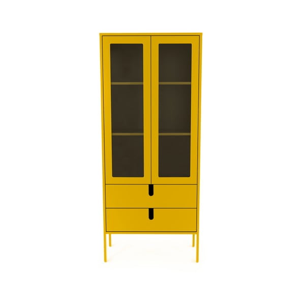 Žuta vitrina Tenzo Uno, širina 76 cm