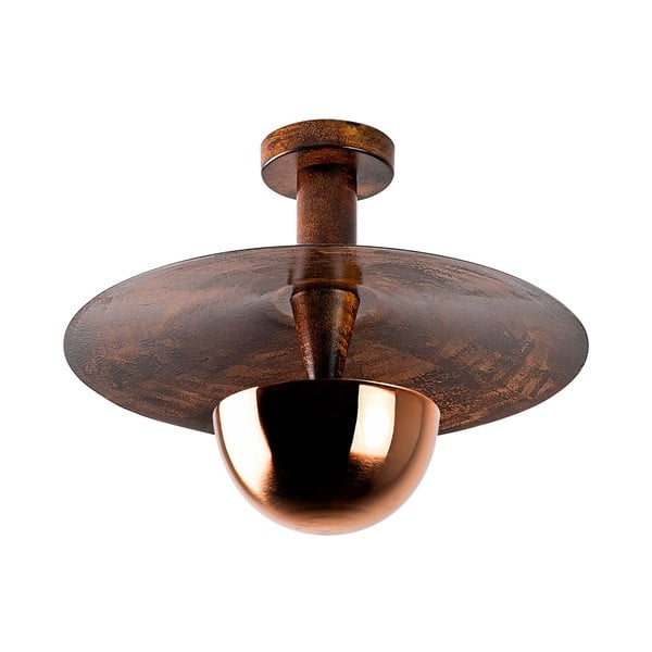 Stropna svjetiljka u bakrenoj boji s metalnim sjenilom ø 38 cm Kurt – Opviq lights
