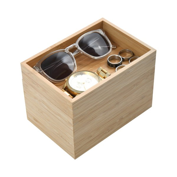 Kupaonski organizator od bambusa za kozmetiku u prirodnoj boji Isalys – MSV-image-1