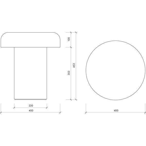 Željezni okrugao pomoćni stol ø 40 cm Miko – noo.ma-image-4
