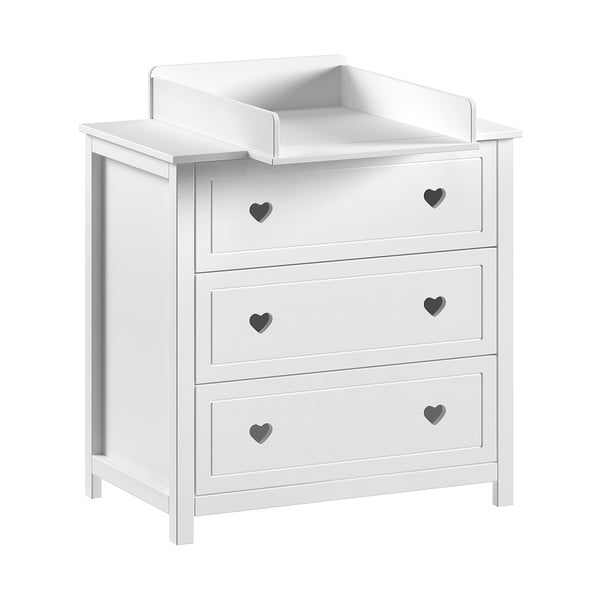Bijela dječja komoda s promjenjivim stolom 90x103x73 cm Amori – Vipack