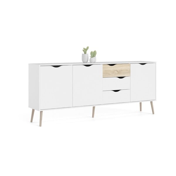 Bijela komoda 196x82x39 cm Oslo – Tvilum-image-3