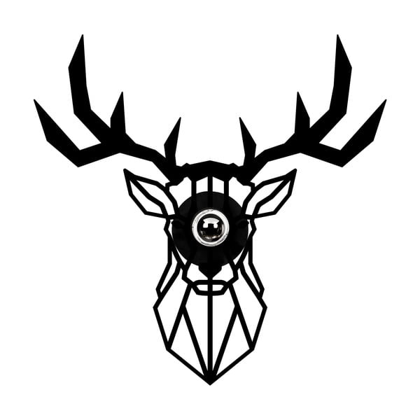 Crna zidna lampa – Opviq lights