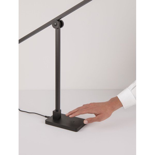 Mat crna metalna LED stolna lampa sa savitljivom konstrukcijom/s mogućnosti zatamnjivanja (visina 47 cm) Tenso – Nova Luce-image-3