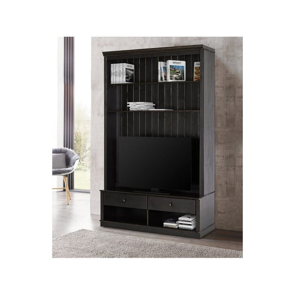 Smeđi TV set od masivnog bora 140x223 cm Anita – Støraa-image-3