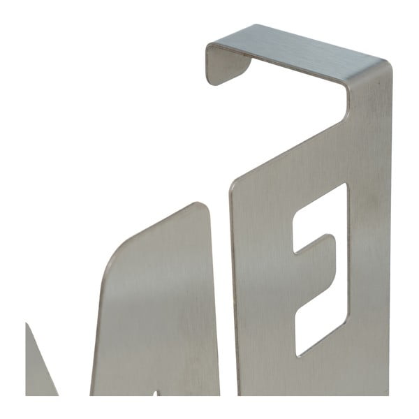 Metalna vješalica za vrata u mat srebrnoj boji 32 cm Home – Casa Selección-image-2