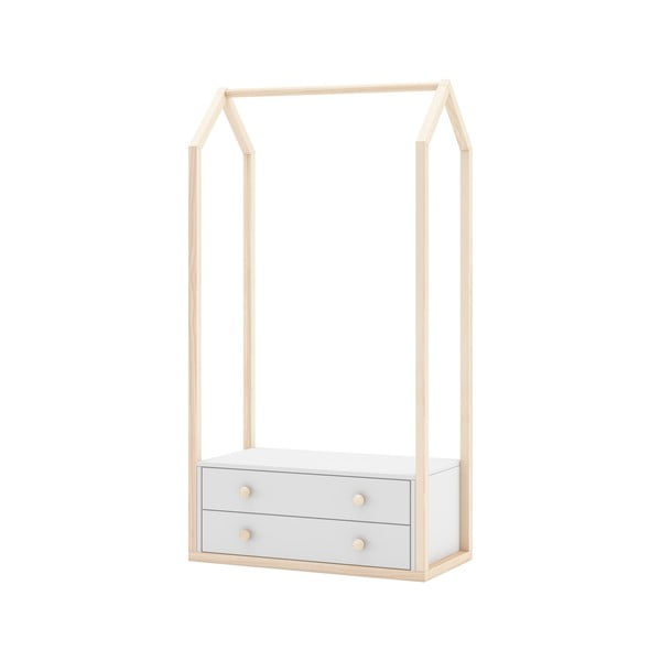 Bijeli otvoreni dječji ormar 80x170 cm Esteban - Marckeric-image-4