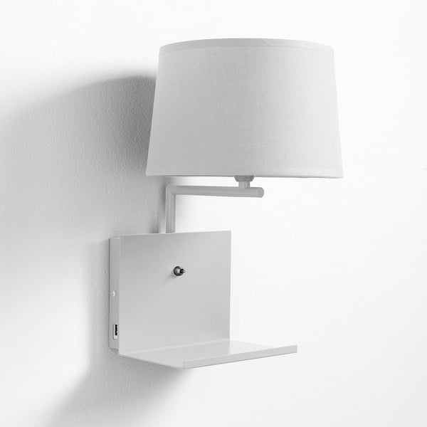 Bijela zidna lampa Nio – Tomasucci