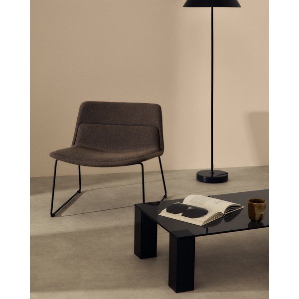 Smeđa fotelja Zahara – Kave Home-image-1